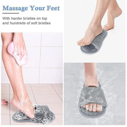 Shower Foot Scrubber with Non-Slip Suction Cups